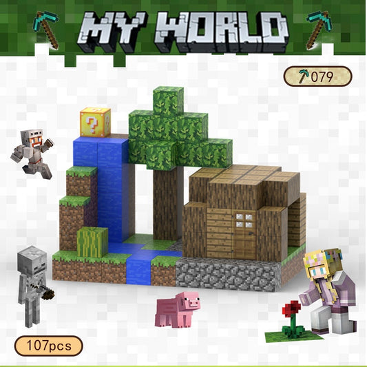 Mini House Magnetic Blocks ( 107 Pcs)