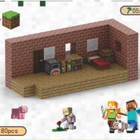 Red Brick Hut Magnetic Blocks ( 80 Pcs)
