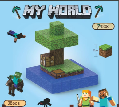 Mini Island Magnetic Blocks ( 38 Pcs)